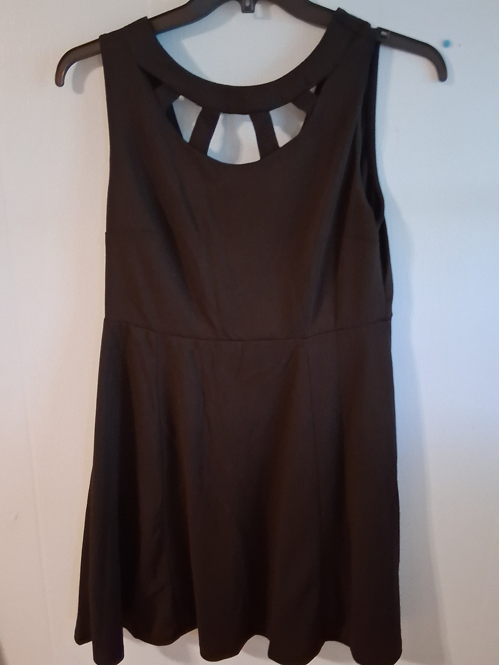 Sleeveless Black Cutout Mini Dress